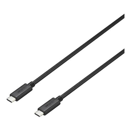 BUFFALO バッファロー USB3.2Gen2 C-C PD5A対応ケーブル 0.5m ブラック...
