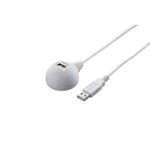 BUFFALO/バッファロー USB延長ケーブル USB2.0 スタンド付 2.0m ホワイト｜murauchi