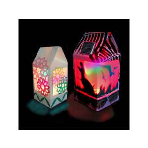 ELEKIT/イーケージャパン 牛乳パックソーラーランタン（フルカラー） JS-6114F