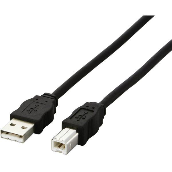ELECOM エレコム EU RoHS準拠 USB2.0ケーブル ABタイプ/3.0m ブラック U...