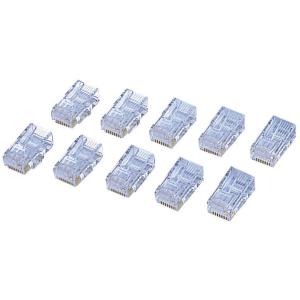 ELECOM エレコム  LD-6RJ45T10 CAT6用RJコネクタ(10個セット)｜murauchi