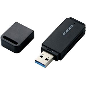 ELECOM エレコム メモリリーダライタ/USB3.0対応/直挿し/SD系専用/ブラック MR3-D011BK｜murauchi