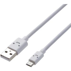 ELECOM エレコム 2A対応カラフルmicroUSBケーブル 1.2m MPA-FAMB2U12CWH ホワイト