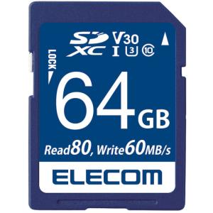 ELECOM エレコム  データ復旧SDXCカード(UHS-I U3 V30) 64GB MF-FS...