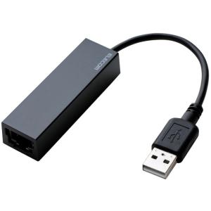 ELECOM エレコム 有線LANアダプタ/USB2.0/Type-A/ブラック EDC-FUA2-B｜murauchi