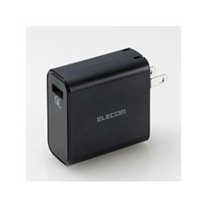 ELECOM AC充電器(USBポート/QC3.0)　ブラック　MPA-ACUQ01BK エレコム 