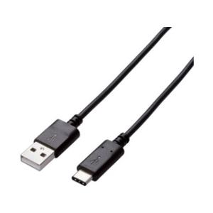 ELECOM エレコム USB2.0ケーブル/A-Cタイプ/認証品/1.0m/ブラック U2C-AC10NBK｜murauchi