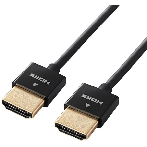 ELECOM エレコム  【直径3.2mm】【スーパースリムHDMIケーブル】イーサネット対応 1....