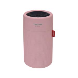 TEKNOS テクノス EL-C077UP USB充電式円筒形超音波加湿器　0.75L ピンク
