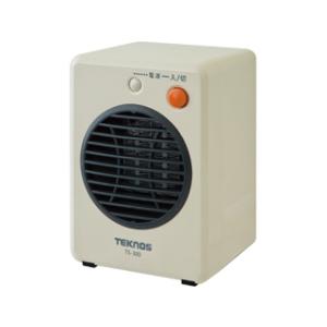 TEKNOS TS-301 ミニセラミックファンヒーター300W　ホワイト テクノス 