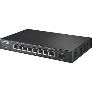 I・O DATA アイオーデータ 10G対応SFP+搭載2.5Gアンマネージスイッチングハブ 8ポー...
