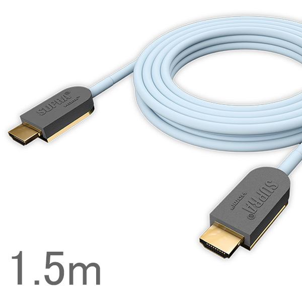 SUPRA スープラ SUPRA　HDMI 2.1 AOC 1.5m　光伝送方式8K対応HDMIケー...