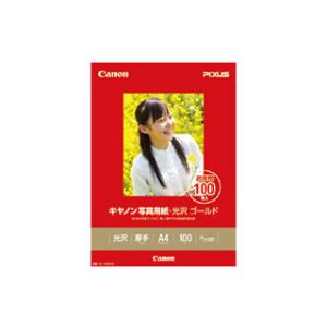 CANON/キヤノン  GL-101A4100 キヤノン写真用紙・光沢 ゴールド A4 100枚｜murauchi
