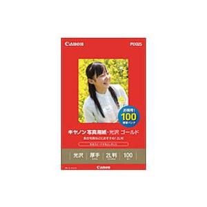 CANON/キヤノン 写真用紙・光沢 ゴールド 2L判 100枚 GL-1012L100 2310B034｜murauchi