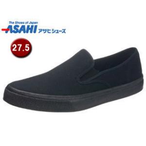 【nightsale】 ASAHI/アサヒシューズ  KF37004 アサヒ 501 スリッポンスニーカー 【27.5cm・2E】 (ブラック)｜murauchi