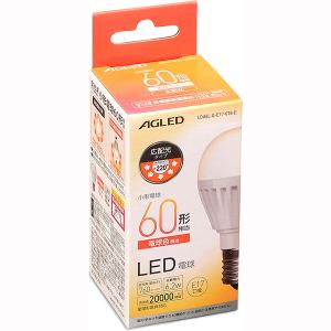 IRIS OHYAMA（アイリスオーヤマ） LDA8L-G-E17-6T52P LED電球 小形電球