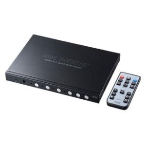 サンワサプライ  4入力1出力HDMI画面分割切替器(4K対応） SW-UHD41MTV｜murauchi