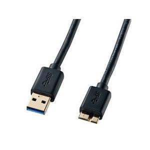 サンワサプライ USB3.0マイクロケーブル(A-MicroB) 1m ブラック KU30-AMC10BK｜murauchi