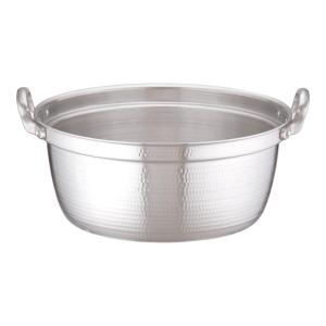 アルミ製打出　特大両手鍋 　内径54㎝ DON /即納/ アルミ 料理鍋 54cm 日本製 / 打出料理鍋 両手鍋 円付鍋 段