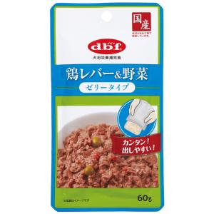 dbf デビフペット  鶏レバー＆野菜 ゼリータイプ 60g｜murauchi