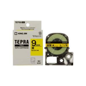 KINGJIM/キングジム SC9Y テプラPRO用テープ 黄・黒文字