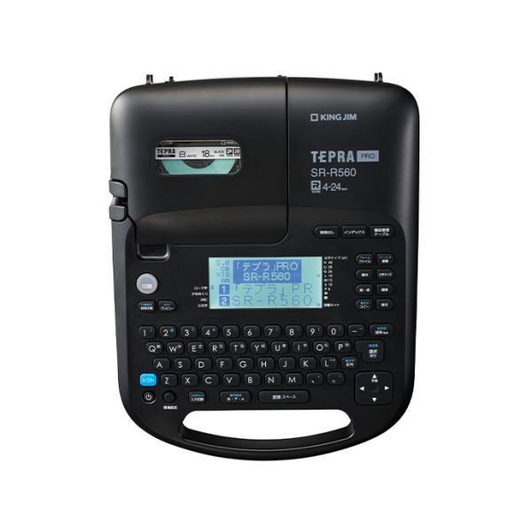 KINGJIM キングジム ラベルライタ− テプラPRO SR-R560 ブラック 対応テープ幅4-...