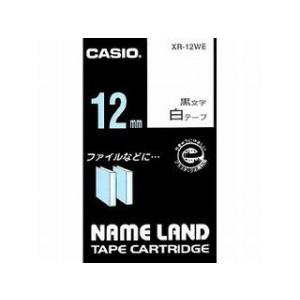 CASIO/カシオ  ネームランドテープ12mm 白 XR-12WE