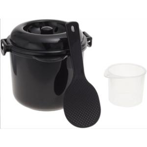 Kakusee カクセー 554379　電子レンジ専用炊飯器 備長炭入 ちびくろちゃん 2合炊き