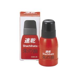 Shachihata/シヤチハタ  速乾シヤチハタ朱ノ油 28ml 速乾 朱ノ油 OQN-28シユイロ｜murauchi