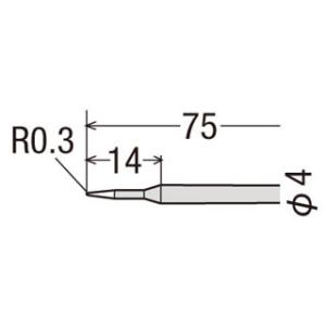 TAIYO 太洋電機産業  【goot/グット】R-48SB 替こて先 (φ4 SB型)｜murauchi