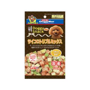 DoggyMan ドギーマンハヤシ ドギースナック バリュー サイコロトリプルミックス 100g
