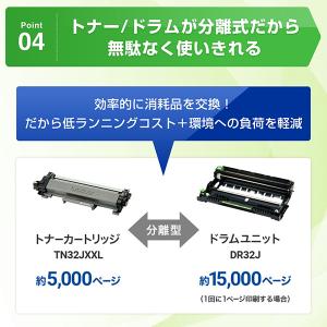 brother ブラザー A4モノクロレーザー...の詳細画像5