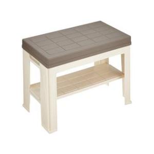 Yoshikawakuni 吉川国工業所 玄関チェア エントランスベンチ ブラウン ( 玄関小物収納...