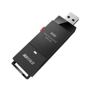 BUFFALO バッファロー USB3.2(Gen1) ポータブルSSD 1TB スティック型 SSD-PUT1.0U3-BKC｜murauchi