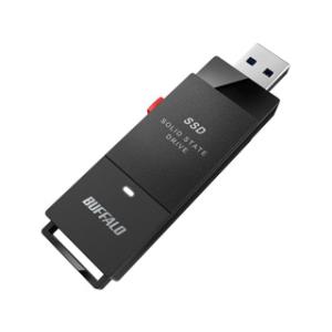 ELECOM スティック型ポータブルSSD 2TB ESD-EMA2000GBK エレコム外付けSSD 2TB USB3.2 ブラック