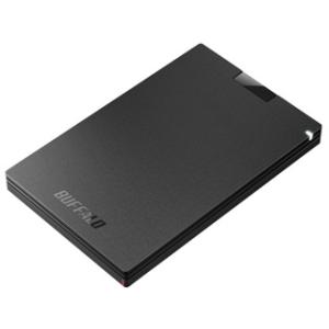 BUFFALO バッファロー  在庫限り USB 3.2(Gen1)対応ポータブルSSD 500GB 50cmケーブル付属 SSD-PG500U3-BC/D｜murauchi