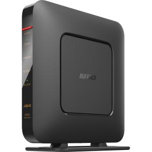 送料無料 BUFFALO バッファロー  Wi-Fi 6(11ax)対応無線LANルーター 1201+573Mbps IPv6 WSR-1800AX4P/DBK ブラック｜murauchi