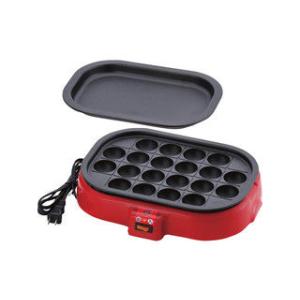 NIITSU 新津興器 【HOME SWAN】着脱式電気たこ焼器（平プレート付） SNT-80