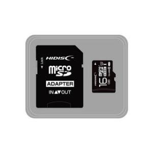HIDISC/ハイディスク  microSDHCカード 16GB CLASS10 UHS-1対応 HDMCSDH16GCL10JP3 ※SD変換アダプタ付き｜murauchi