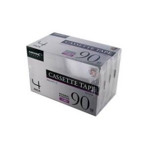 HIDISC/ハイディスク カセットテープ ノーマルポジション 90分 4巻 HDCT90M4P