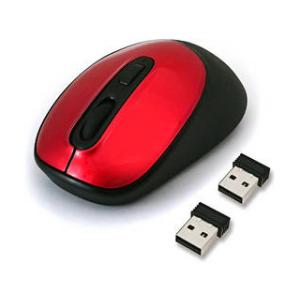 HIDISC/ハイディスク HIDISC PC2台に接続して簡単に切り替え 2レシーバー付 ワイヤレ...