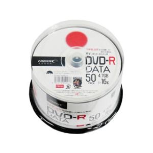 HIDISC/ハイディスク  【TYコードシリーズ】DVD-R データ用 16倍速 4.7GB スピンドル 50枚 TYDR47JNP50SP｜murauchi