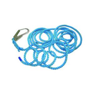 まつうら工業 青色ニューテトロン親綱16mmΦ×15m片側フック付  NEWTETORON1615BLUE