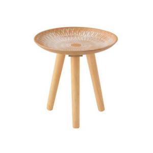 東谷 ROOM ESSENCE 木製 トレーテーブル Sサイズ 直径30cm LFS-190B おし...