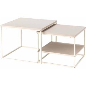 東谷 ROOM ESSENCE スクエア ネストテーブル ライトベージュ COU-003LBE