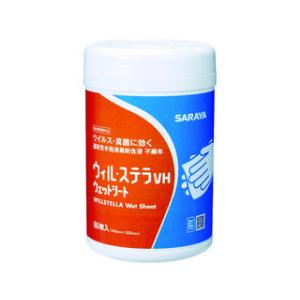 SARAYA サラヤ 速乾性手指消毒剤含浸不織布 ウィル・ステラVHウェットシート 80枚 4238...