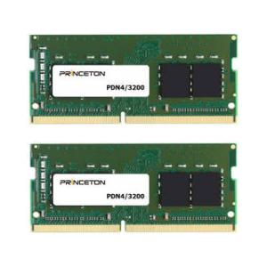 Princeton プリンストン ノートPC向けメモリ 64GB (32GB 2枚組) DDR4-3200 260PIN SODIMM PDN4/3200-32GX2｜murauchi