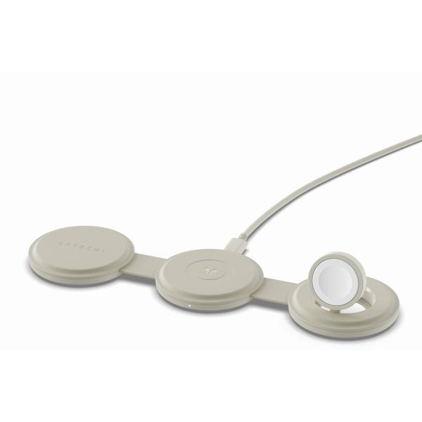 Satechi サテチ OntheGo 3-in-1 ワイヤレスチャージャー サンド PST-QTG...