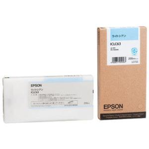 EPSON/エプソン  ICLC63 PX-H6000用 インクカートリッジ 200ml (ライトシアン)｜murauchi