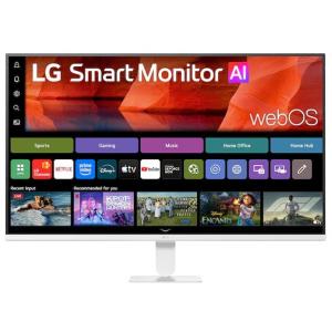 LG Electronics Japan フルHD対応 31.5型スマートモニター Smart Monitor AI/120Hz/VA/Wi-Fi 5/Bluetooth/スピーカー 32U501SB-W